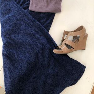 Chico’s lace Navy maxi skirt